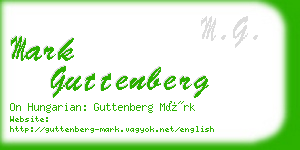 mark guttenberg business card